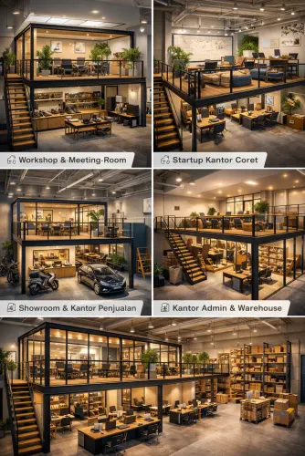Mezzanine Ruang Kantor di Kramat Pela