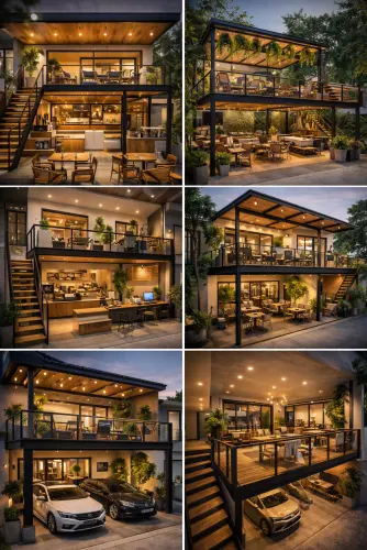 Mezannine Cafe Modern di Kramat Pela